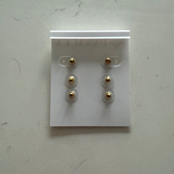 Panacea‎ Set of 3 Chanukah/Hanukkah Holiday Stud Earrings - Gold/Blue - NWT - Picture 5 of 6